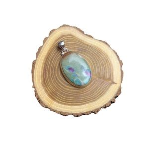 Ruby Fuchsite Pendant - Sterling Silver